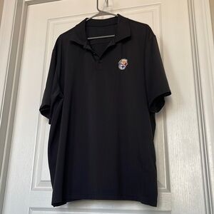 NFL Pittsburgh Steelers Black Polo Shirt Size XXL GUC #7710